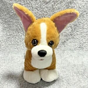 Build-A-Bear Corgi Dog Plush 14" Tan White Big Ears Stuffed Animal BAB Toy